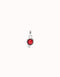 Sterling Silver Plated Hazte Red Stone Charm CHA0267ROJMTL0U