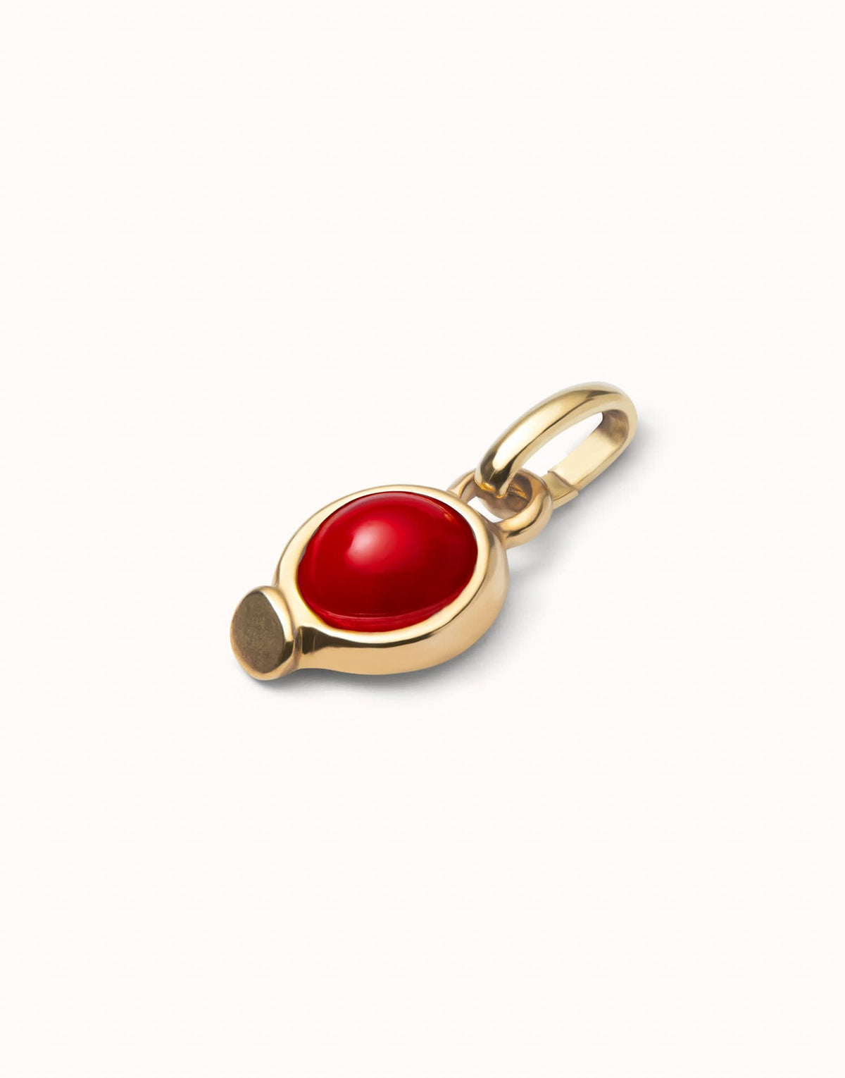 18k Gold Plated Hazte Red Stone Charm CHA0267ROJORO0U