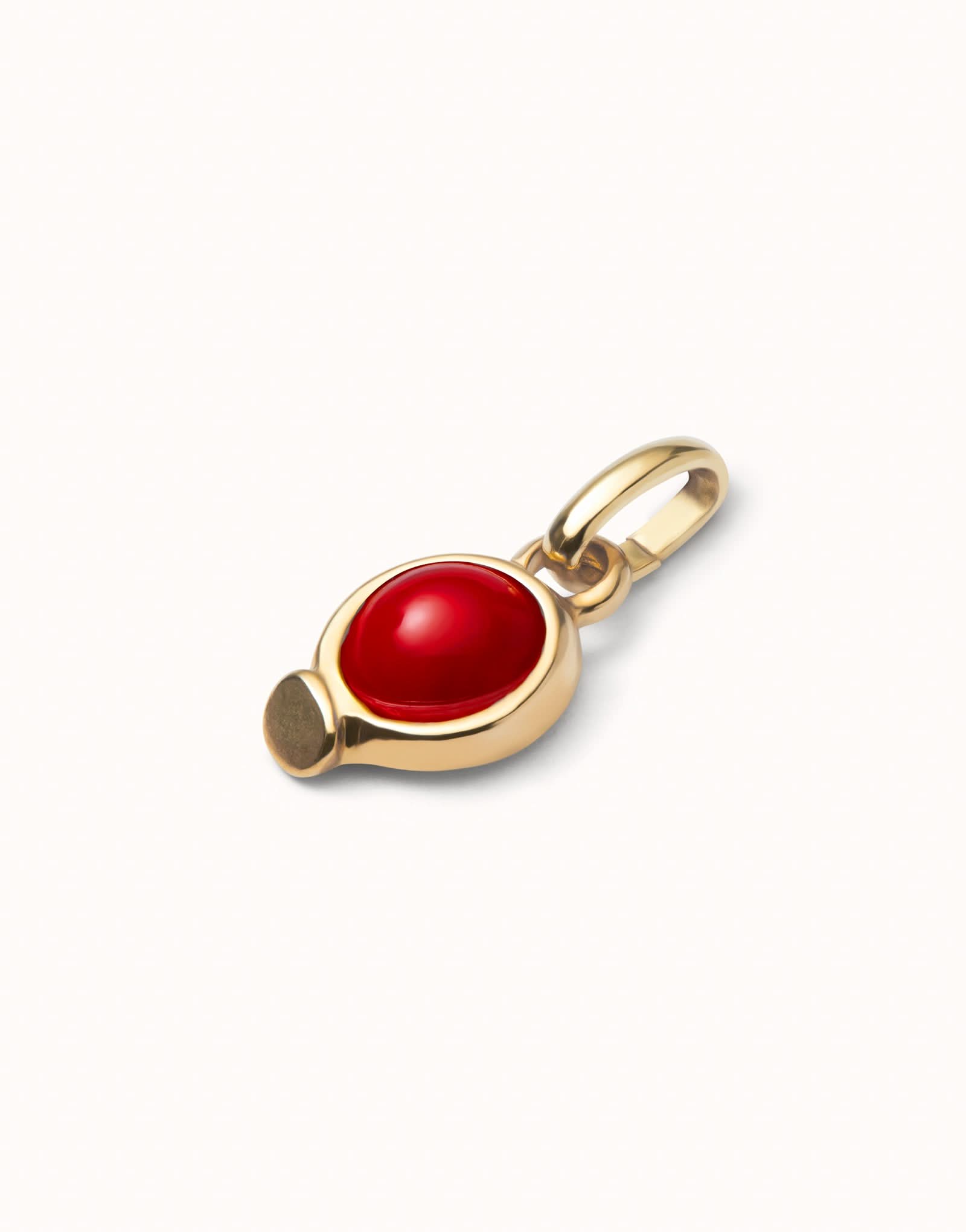 18k Gold Plated Hazte Red Stone Charm CHA0267ROJORO0U