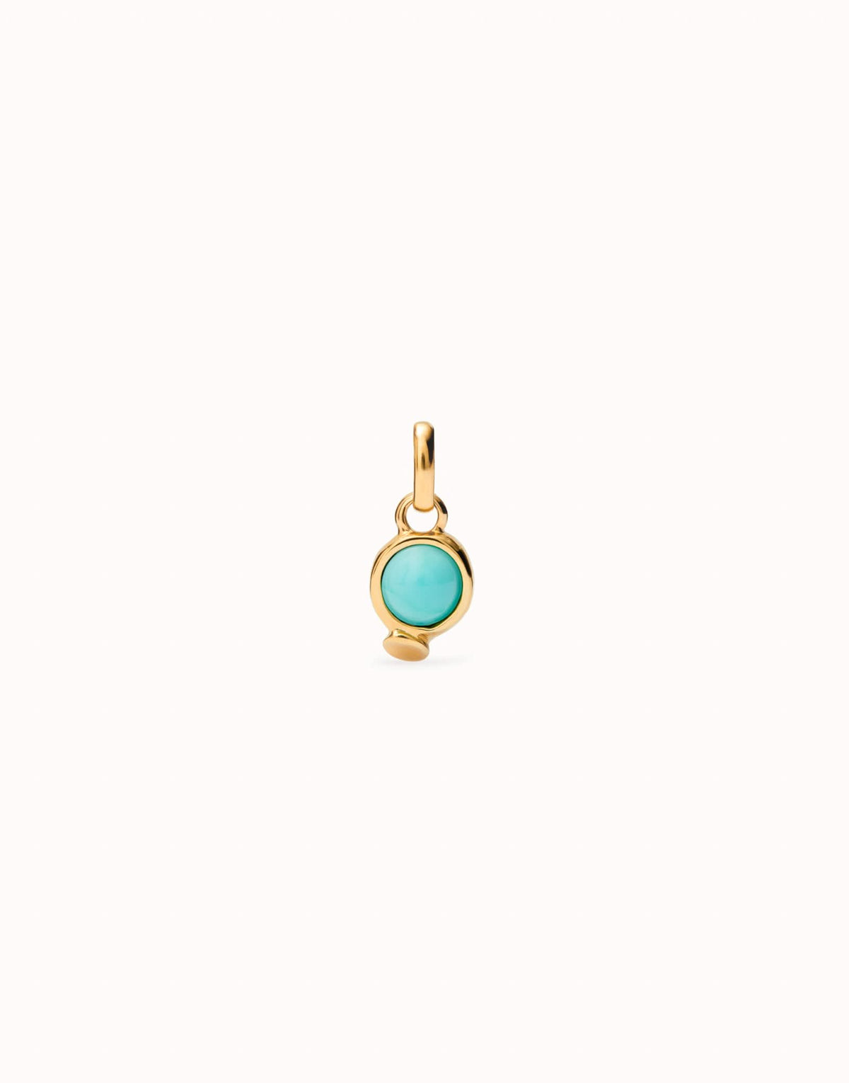 18k Gold Plated Hazte Turquoise Stone Charm CHA0267TQSORO0U