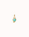 18k Gold Plated Hazte Turquoise Stone Charm CHA0267TQSORO0U