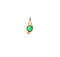 18k Gold Plated Hazte Green Stone Charm CHA0267VRDORO0U