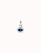 Sterling Silver Plated Hazte Blue Crystal Charm CHA0270AZUMTL0U