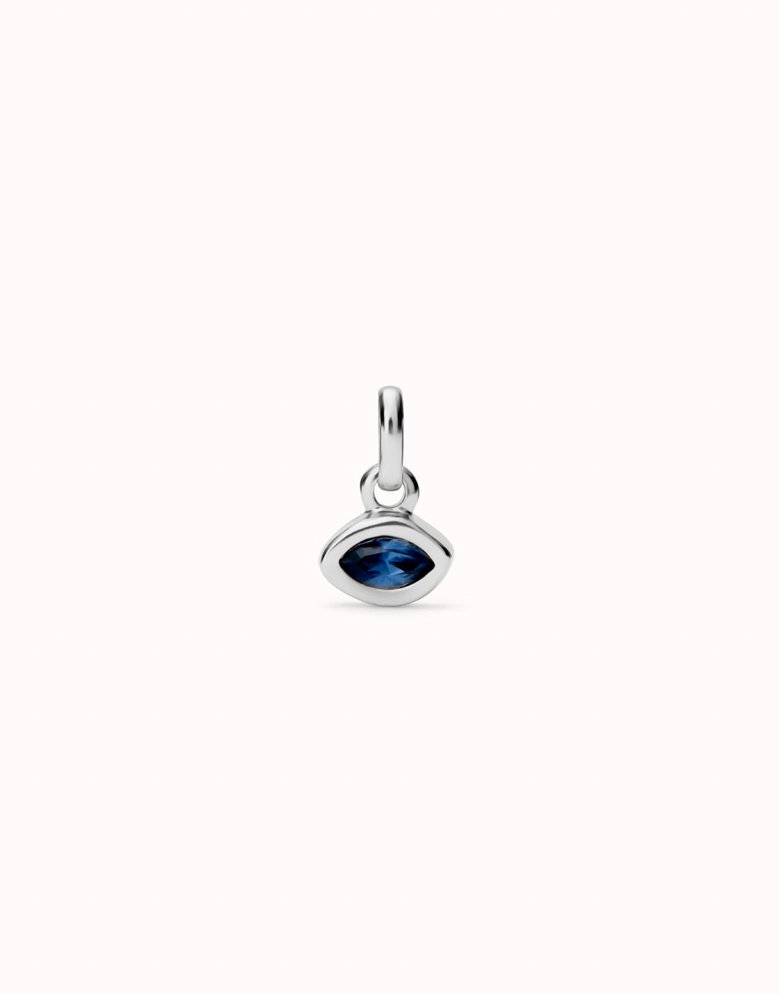 Sterling Silver Plated Hazte Blue Crystal Charm CHA0270AZUMTL0U