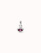 Sterling Silver Plated Hazte Pink Chrystal Charm CHA0270RSAMTL0U