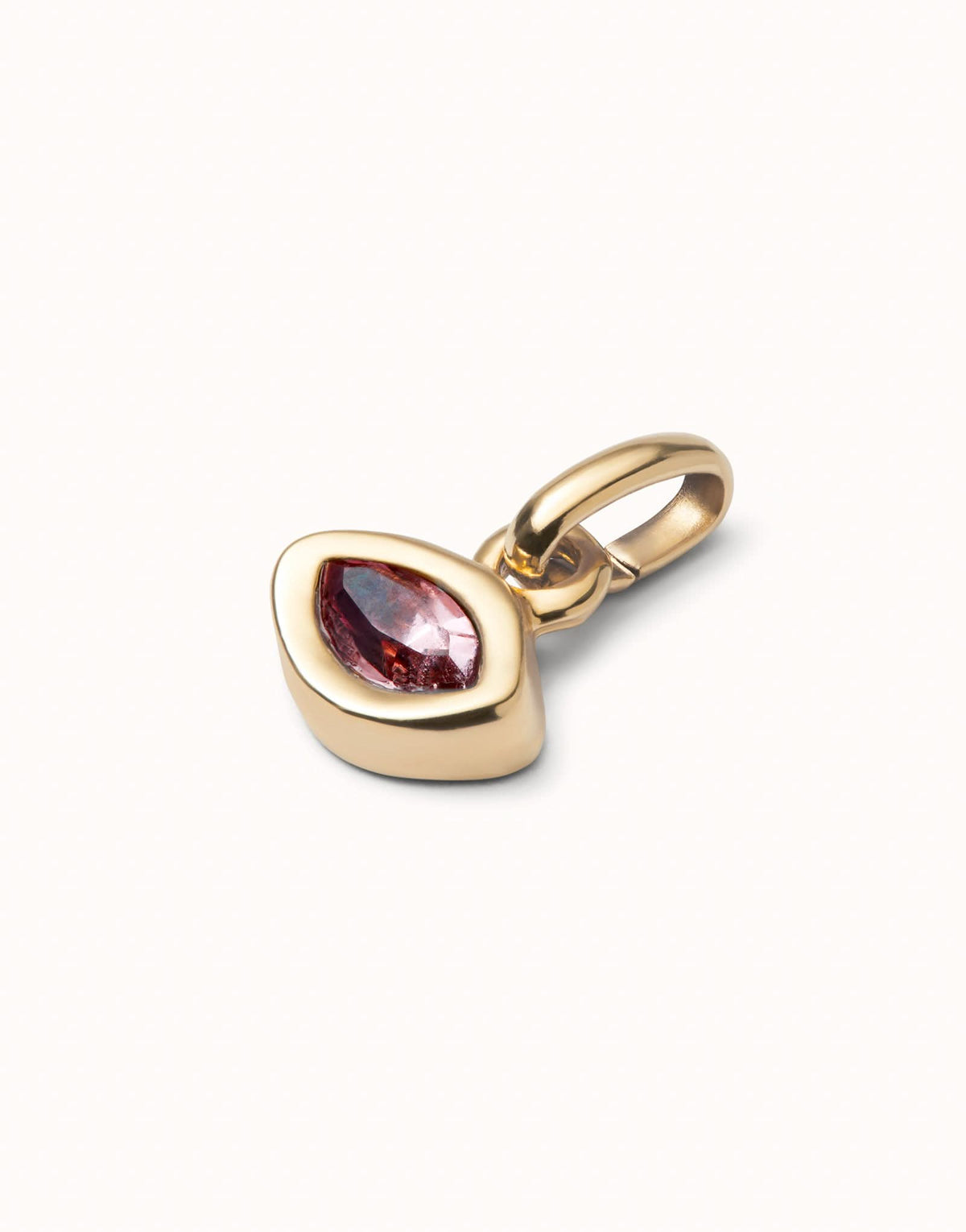 18k Gold Plated Hazte Pink Crystal Charm CHA0270RSAORO0U