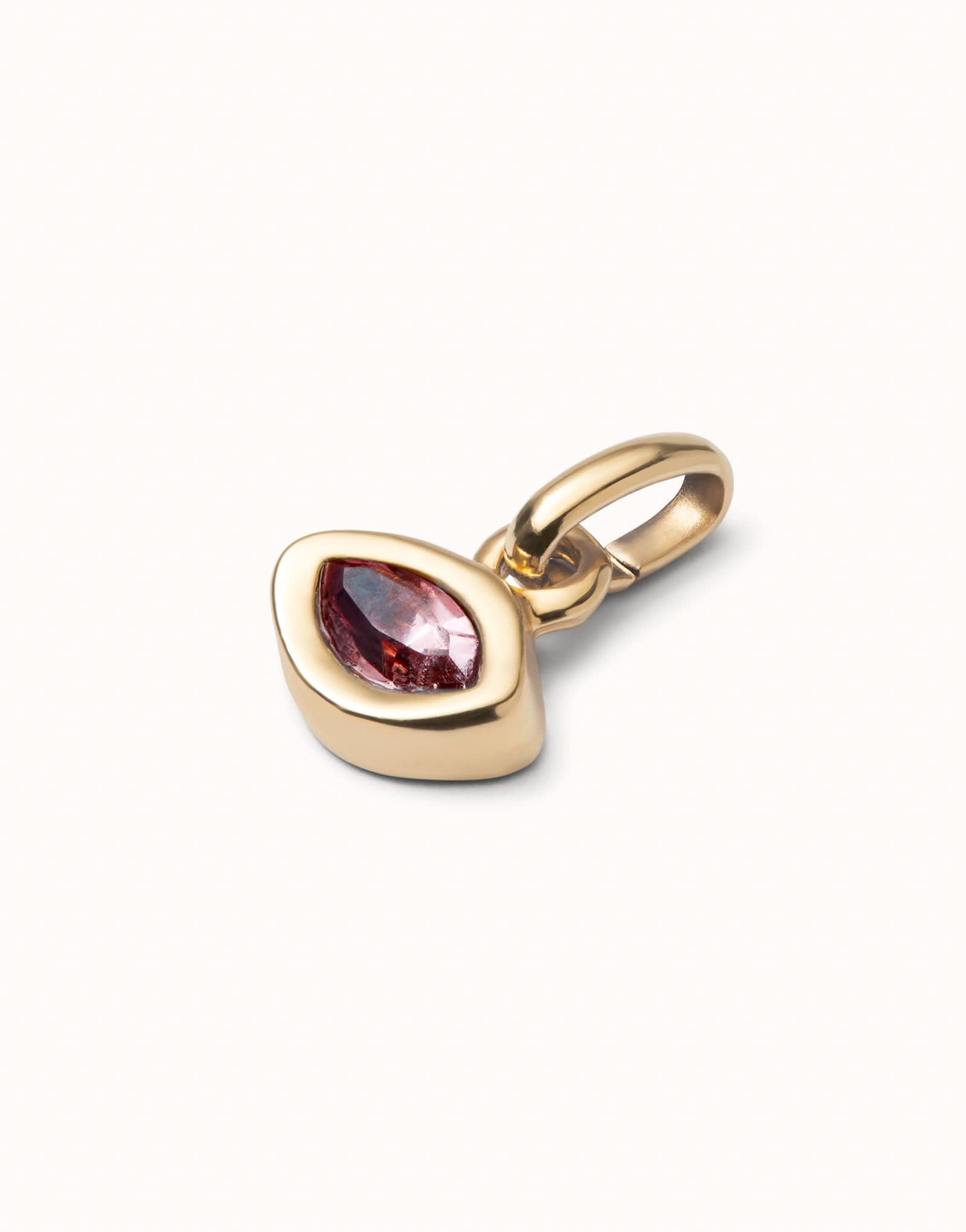 18k Gold Plated Hazte Pink Crystal Charm CHA0270RSAORO0U