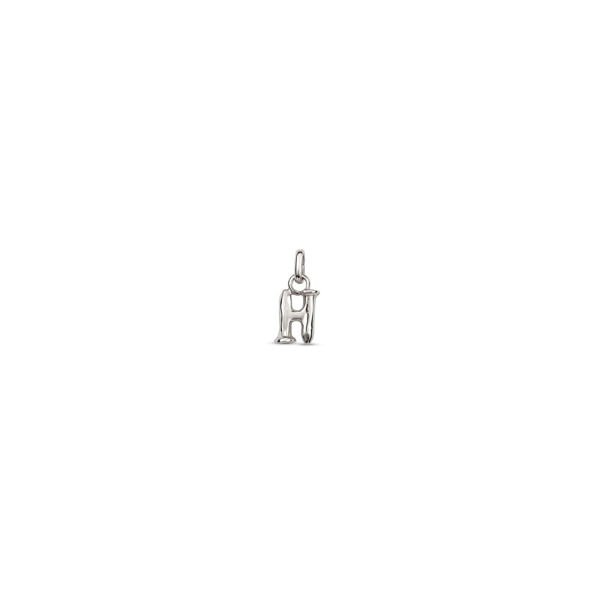 Sterling Silver Plated Hazte Silver Letter H Charm CHA0280MTL0000U