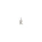Sterling Silver Plated Hazte Silver Letter K Charm CHA0283MTL0000U