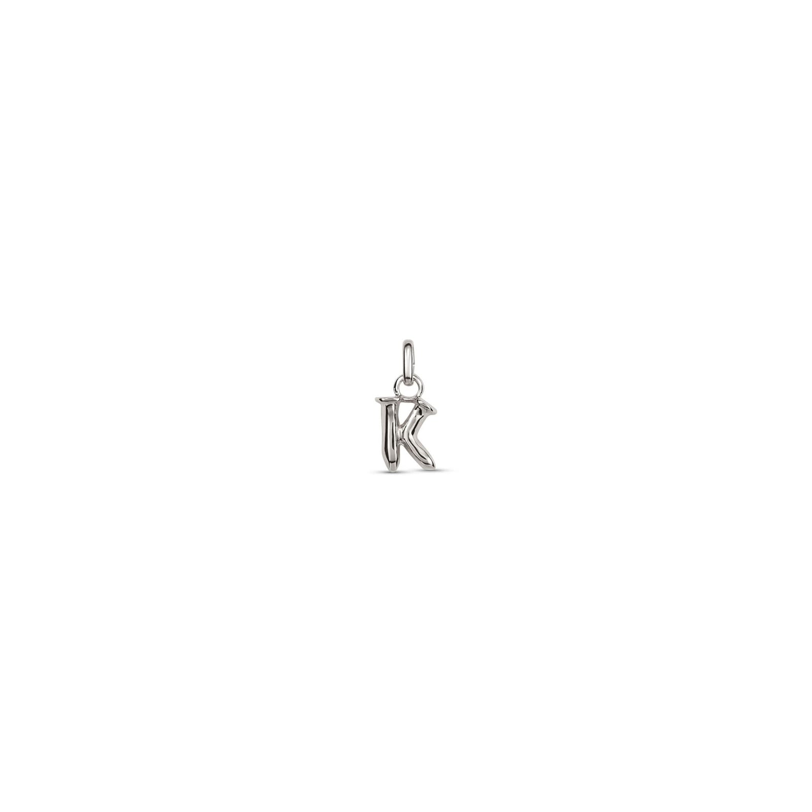 Sterling Silver Plated Hazte Silver Letter K Charm CHA0283MTL0000U