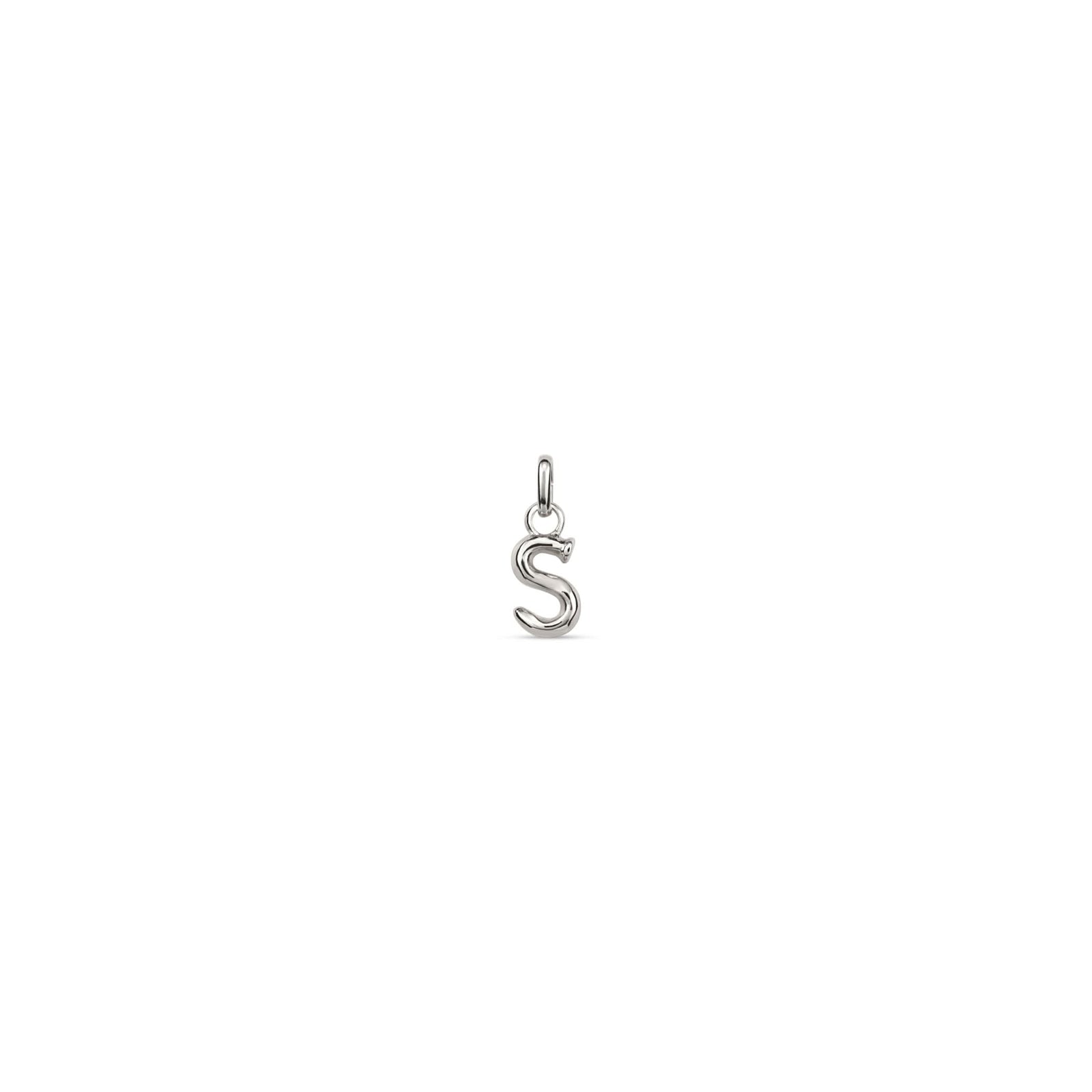 Sterling Silver Plated Hazte Silver Letter S Charm CHA0291MTL0000U