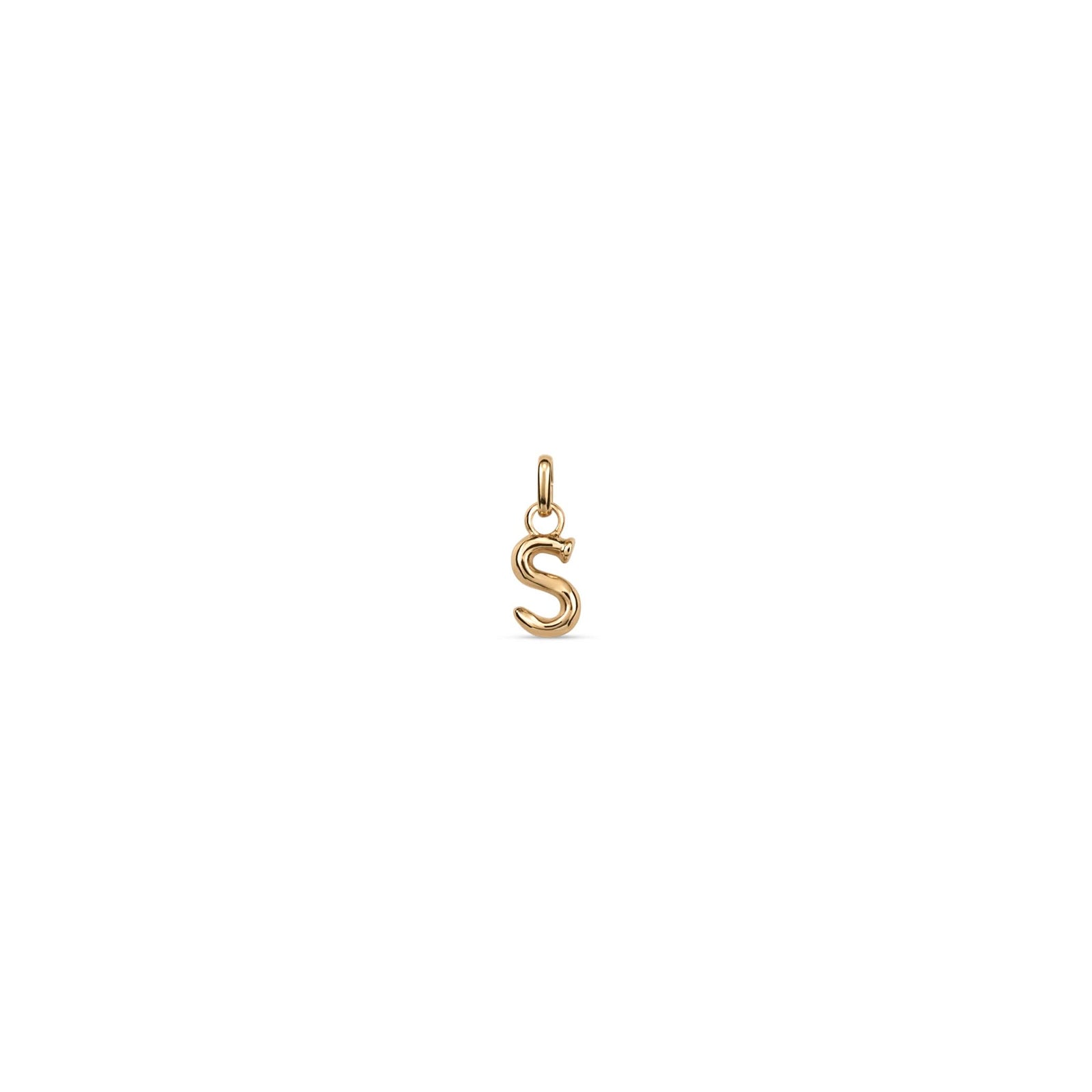 18k Gold Plated Hazte Gold Letter S Charm CHA0291ORO0000U