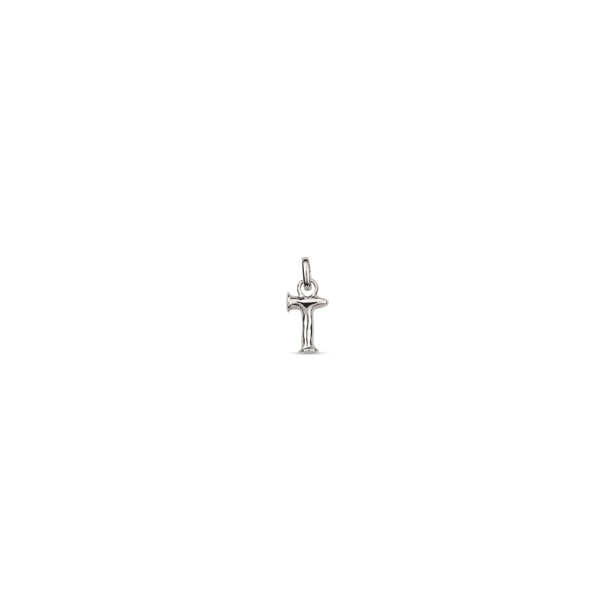 Sterling Silver Plated Hazte Silver Letter T Charm CHA0292MTL0000U