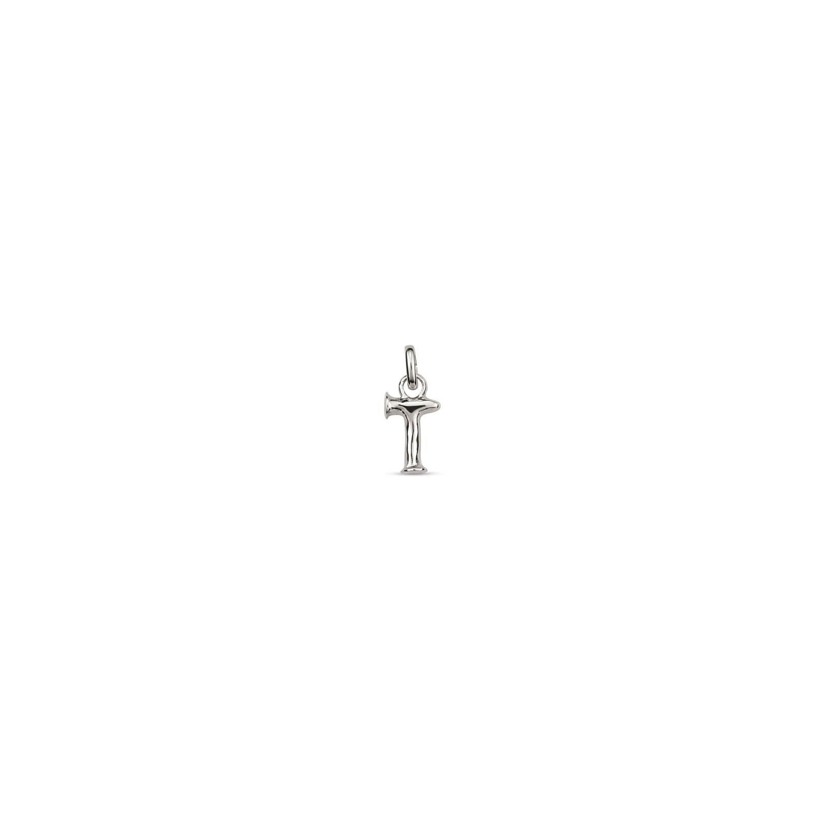 Sterling Silver Plated Hazte Silver Letter T Charm CHA0292MTL0000U