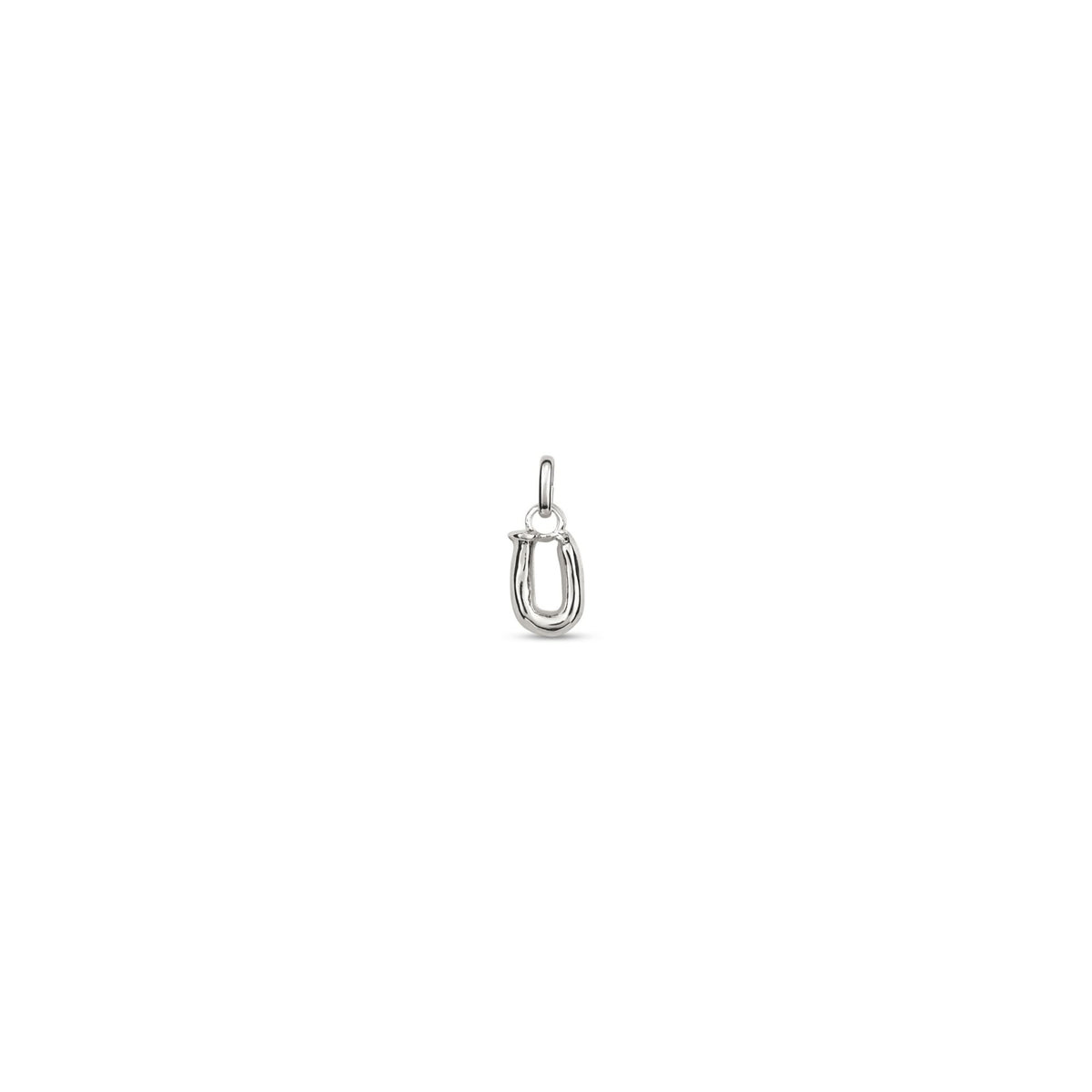 Sterling Silver Plated Hazte Silver Letter U Charm CHA0293MTL0000U
