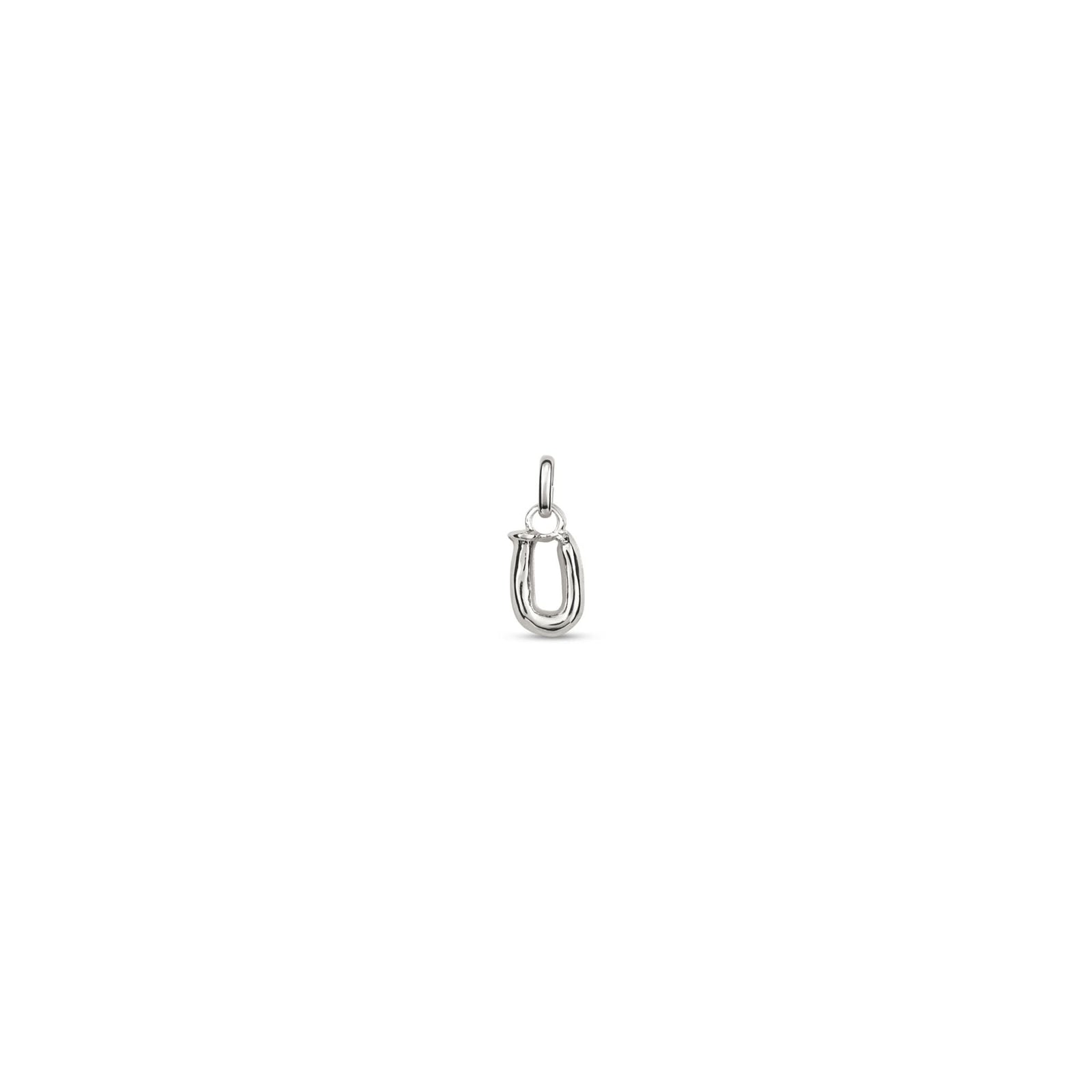 Sterling Silver Plated Hazte Silver Letter U Charm CHA0293MTL0000U