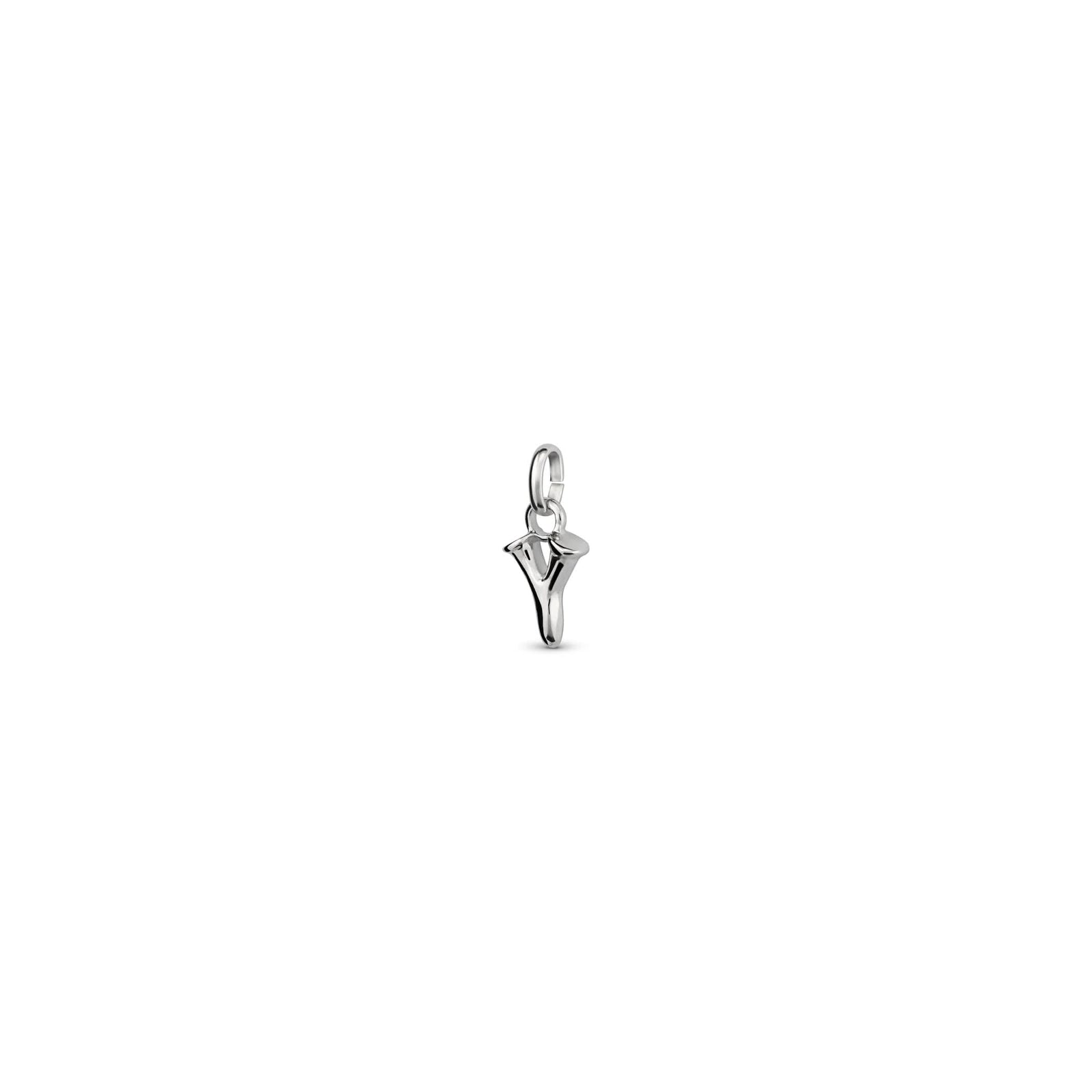 Sterling Silver Plated Hazte Silver Letter Y Charm CHA0297MTL0000U