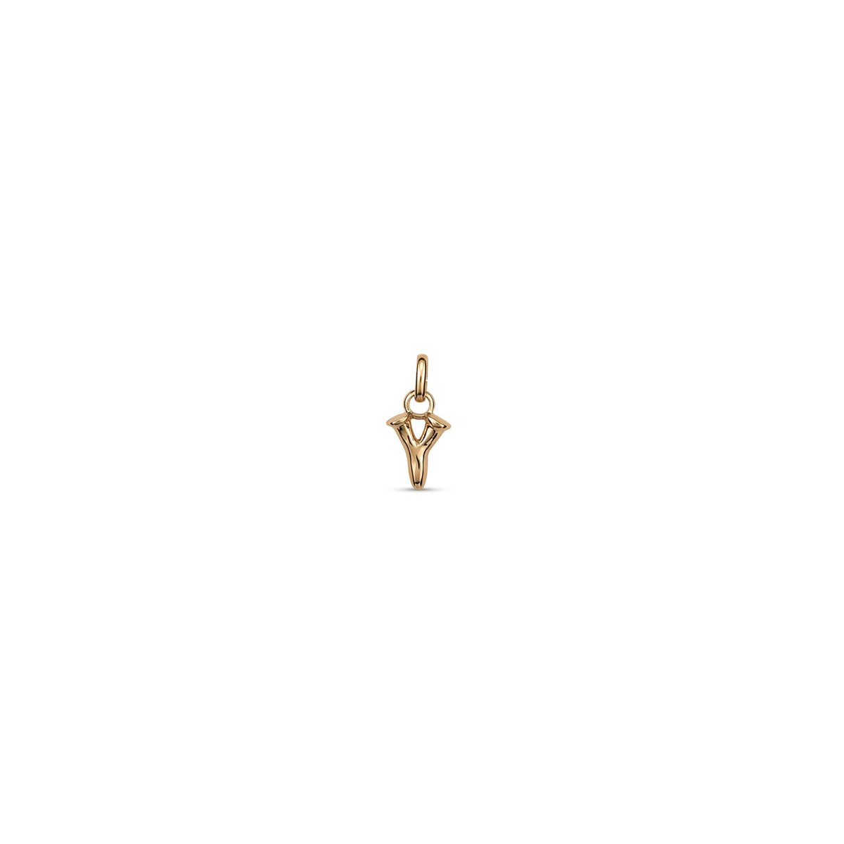 18k Gold Plated Hazte Gold Letter Y Charm CHA0297ORO0000U