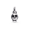 Metal Alloy Sterling Silver Plated Black Skull Charm CHA0299MTL000