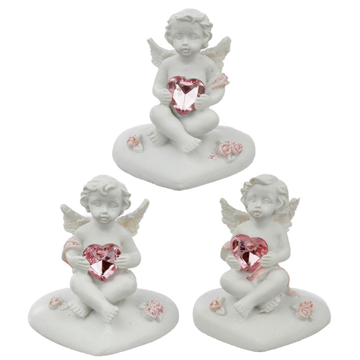 Peace of Heaven Heart of the Rose Cherub Figurine CHE129