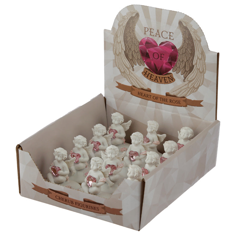 Peace of Heaven Heart of the Rose Cherub Figurine CHE129