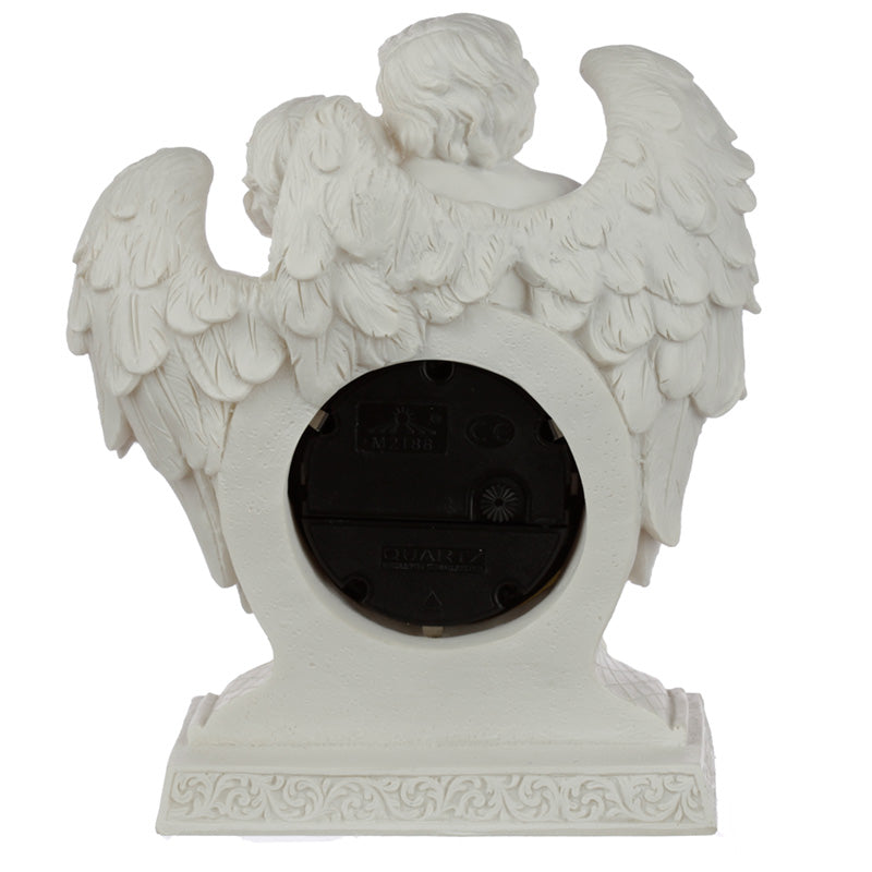 Peace of Heaven Endless Love Cherub Mantle Clock CHE144