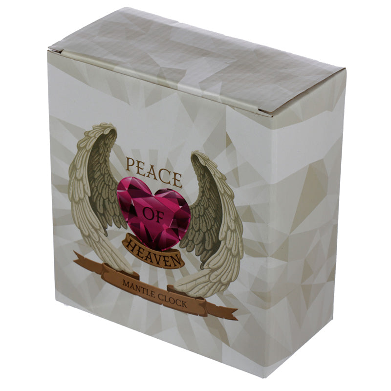 Peace of Heaven Endless Love Cherub Mantle Clock CHE144