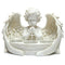 White Cherub 3 Tea Light Candle Holder CHE55