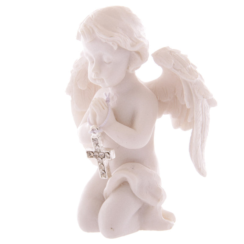 Cherub Praying with Bejewelled Cross CHE72