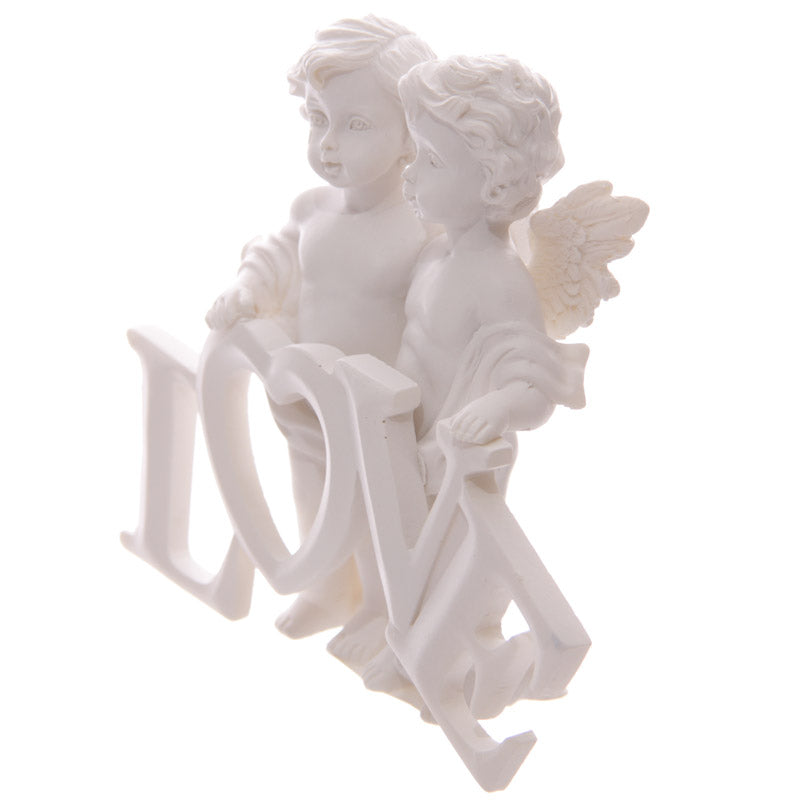 Cherubs Pair Holding LOVE Letters CHE82