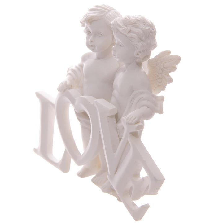 Cherubs Pair Holding LOVE Letters CHE82