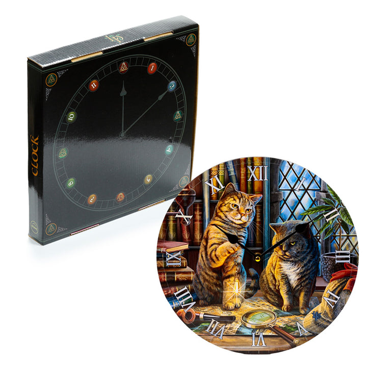 Lisa Parker Purrlock Holmes Cat Picture Clock CLCK03