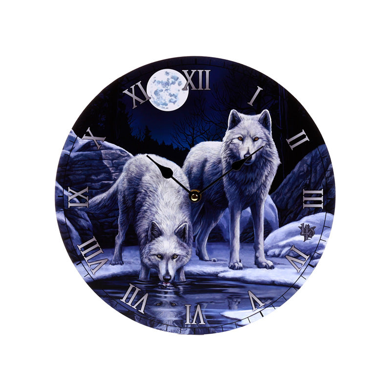 Lisa Parker Warriors of Winter Wolf Picture Clock CLCK31