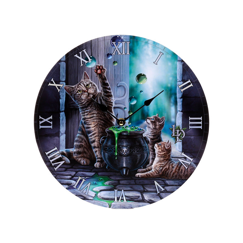 Lisa Parker Hubble Bubble Cat and Kitten Picture Clock CLCK32