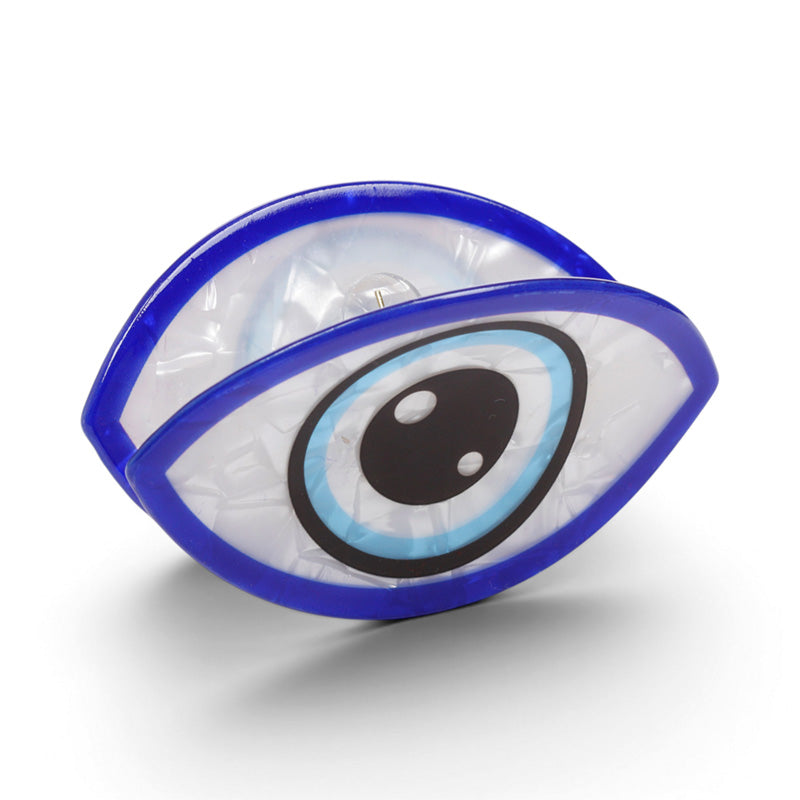 Evil Eye Oval Hair Claw Clip CLIP05