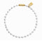 Sterling Silver Plated Ball Clasp And Lock In Gold Necklace COL1390OROMTL