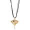 Metal Alloy 18K Gold Plated Leather Stingray Pendant COL1929ORO000