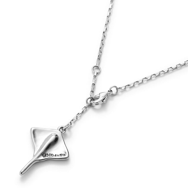 Metal Alloy Sterling Silver Plated Short Chain Stingray Pendant COL1930MTL000
