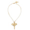 Metal Alloy 18K Gold Plated Short Chain Stingray Pendant COL1930ORO000