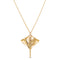 Metal Alloy 18K Gold Plated Long Chain Stingray Pendant COL1931ORO000
