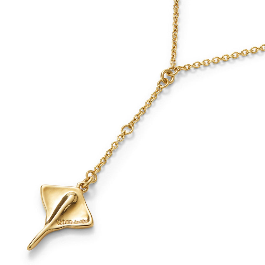Metal Alloy 18K Gold Plated Body Chain Stingray Pendant COL1932ORO000