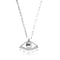 Metal Alloy Sterling Silver Big Eye Detail Long Necklace COL2034MTL000