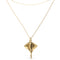 Metal Alloy 18K Gold Plated Double Short Chain Stingray Pendant COL2043ORO000