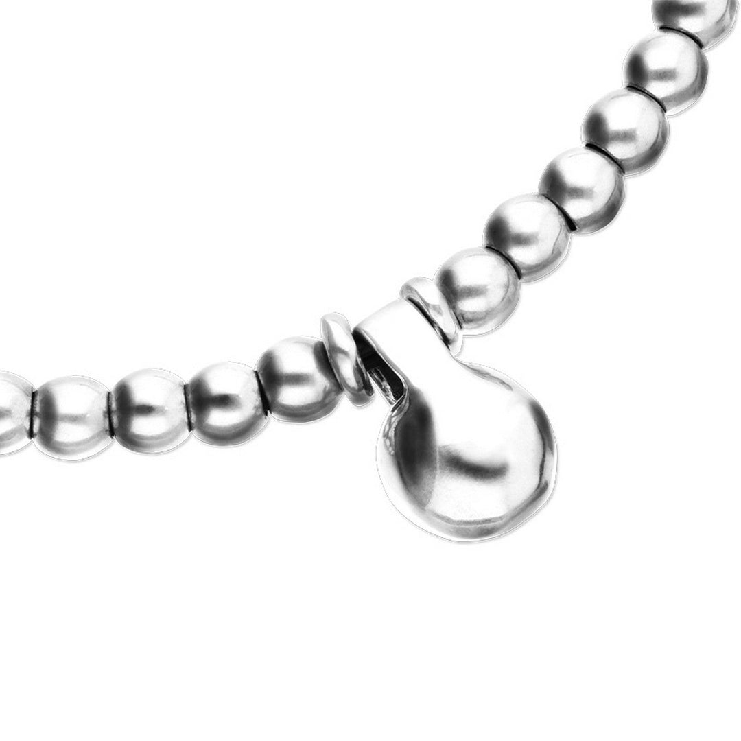 Medium Sterling Silver Alloy Shapes Of Balls And Big Shaped Ball Necklace COL2045MTL000