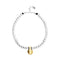Medium Sterling Silver Alloy Shapes Of Balls And Big Shaped Ball In Gold 18K Necklace COL2045OROMTL