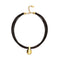 Leather Big 18K Gold Alloy Plated Ball Necklace COL2046MARORO