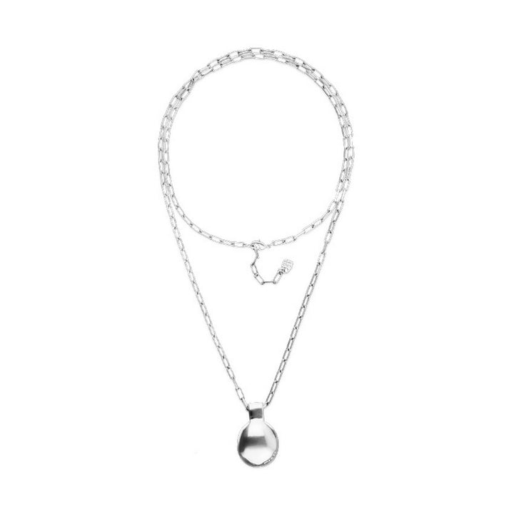 Sterling Silver Long Metal Alloy Long Big Ball Necklace COL2050MTL000