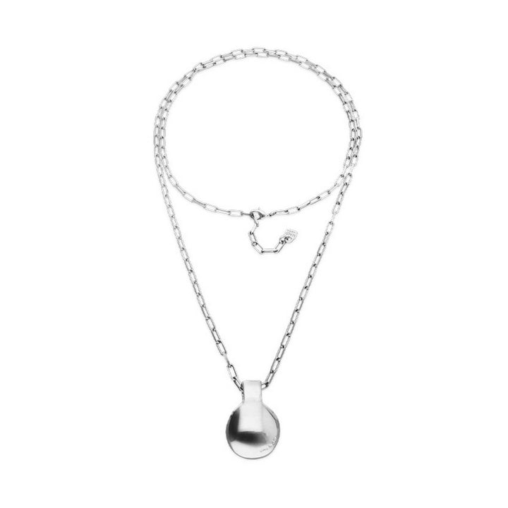 Sterling Silver Long Metal Alloy Long Big Ball Necklace COL2050MTL000