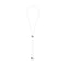 Sterling Silver Plated Metal Alloy Height-Adjustable Chain And Two Hanging Weights Necklace COL2055MTL000