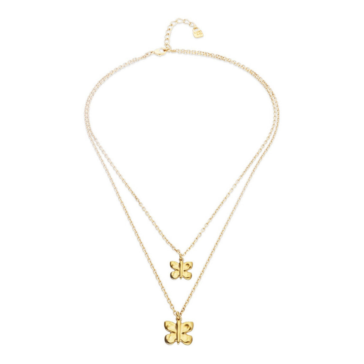 18K Gold Metal Alloy A Big Butterfly Necklace COL2057ORO000